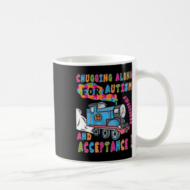 Advocate Accepttrain Puzzle Cool Autismus Aware Kaffeetasse (Rechts)