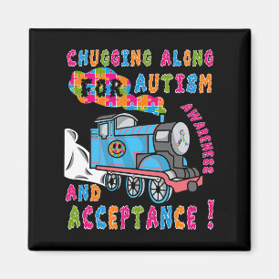 Advocate Accepttrain Puzzle Cool Autismus Aware Magnet