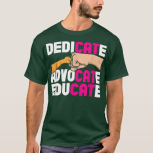 Advocate Educate Animal Rescue Cat Rettung T-Shirt