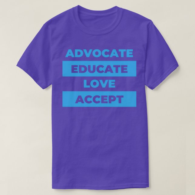 Advocate für Bildung und Liebe Annahme 4 T-Shirt (Design vorne)