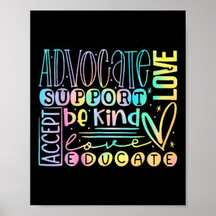 Advocate Liebe Support akzeptieren freundlich Poster