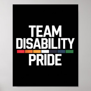 Advocation of Disability Pride Month Awareness Poster