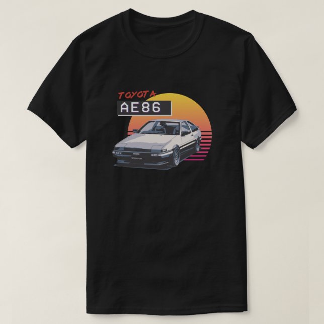 AE86 Toyota Sprinter Trueno Classic T - Shirt (Design vorne)