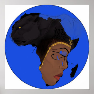 AE Symbole Afrikas Poster