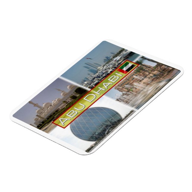 AE United Arab Emirqqi - Abu Dhabi - Magnet (Linke Seite)