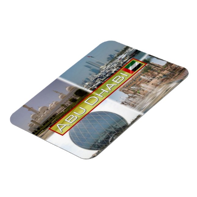 AE United Arab Emirqqi - Abu Dhabi - Magnet (Linke Seite)