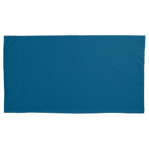 Aegean Sea Blue Solid Color Print Kissenbezug