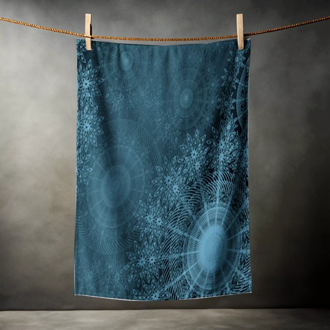 Aegean Sparkling Blume Art in der Nacht Strandtuch (Von Creator hochgeladen)