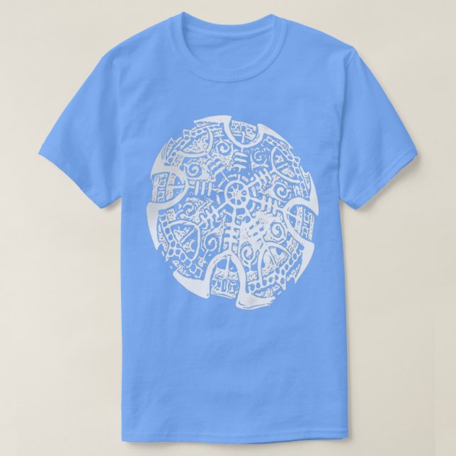 Aegishjalmur weiß T-Shirt (Design vorne)