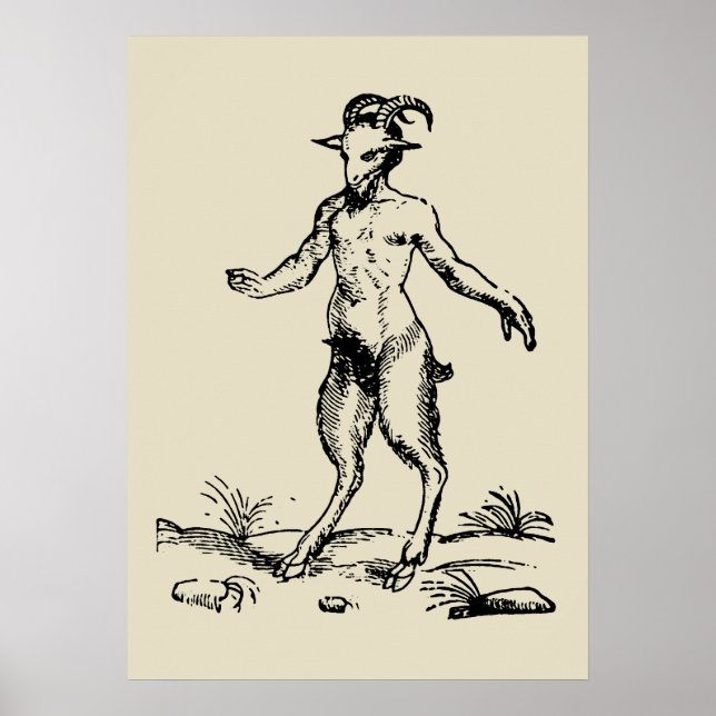 Aegopithecus, Pan, Teufel Poster (Vorne)