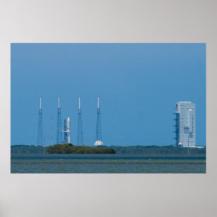AEHF Atlas / Rakete auf Pad Poster