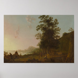 Aelbert Cuyp - Landschaft mit dem Flug nach Ägypte Poster