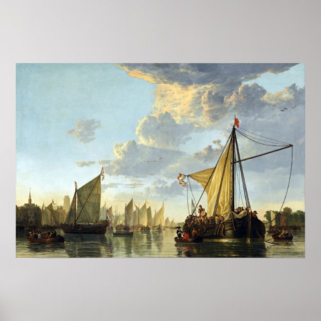Aelbert Cuyp The Maas at Dordrecht Poster (Vorne)
