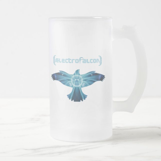AElectrofalcon Logo Mattglas Bierglas (Rechts)