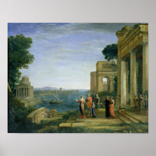 Aeneas and Dido in Carthage, 1675 Poster
