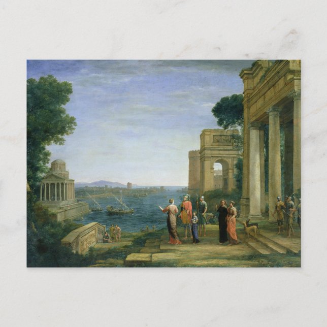 Aeneas and Dido in Carthage, 1675 Postkarte (Vorderseite)
