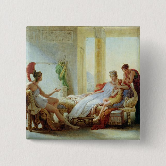 Aeneas, das Dido des Desasters bei Troja erklärt Button (Vorderseite)