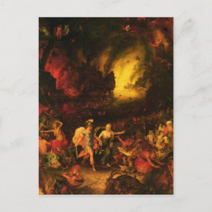 Aeneas in Hades Postkarte