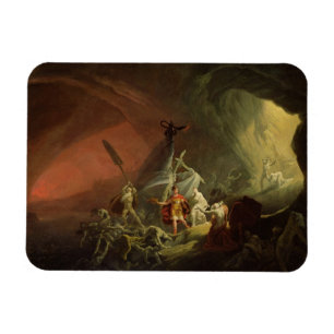Aeneas und der Sibyl, c.1800 (Öl auf Leinwand) Magnet