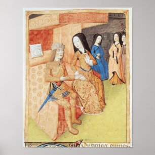 Aeneas und Dido, aus den Werken von Virgil Poster