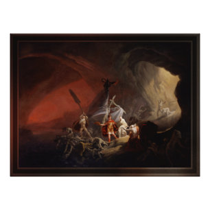 Aeneas und die Sibyl-Alten Meister-Reproduktion Fotodruck