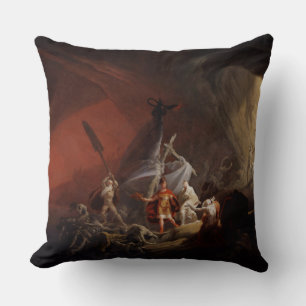 Aeneas und die Sibyl-Alten Meister-Reproduktion Kissen