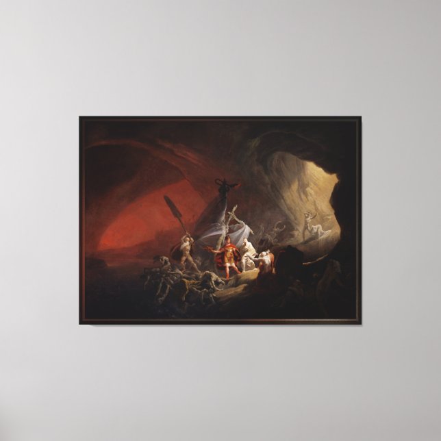 Aeneas und die Sibyl-Alten Meister-Reproduktion Leinwanddruck (Vorderseite)