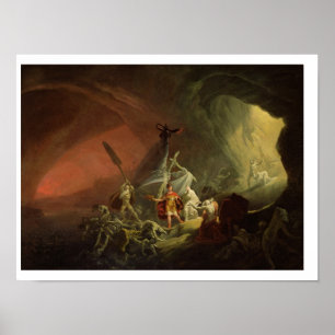 Aeneas und Sibyl, c.1800 (Erdöl auf Leinwand) Poster