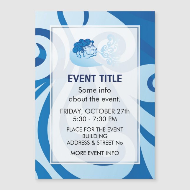 Aeolus Magnetkarte (Vorderseite)