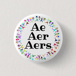 Aer Aer Aers Pronouns im Kreis der menschlichen Fi Button