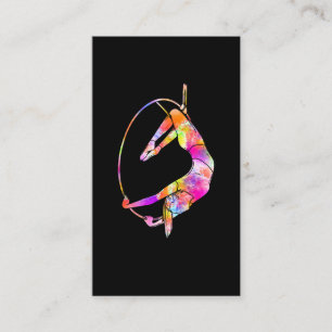 Aerial Artist Circus Hoop Aerial Yoga Aerialist Visitenkarte