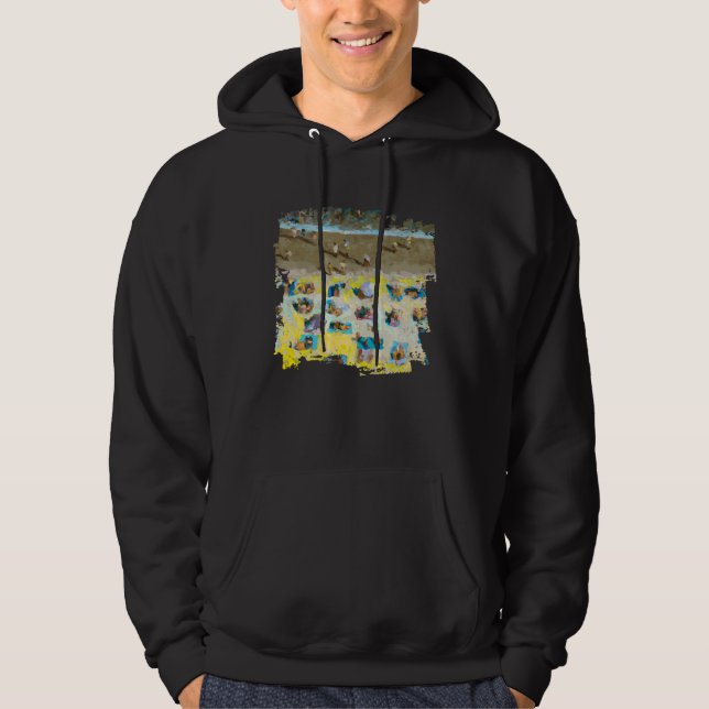 Aerial Beach People Hoodie (Vorderseite)