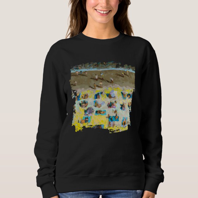 Aerial Beach People Sweatshirt (Vorderseite)