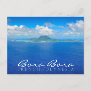 Aerial Bora Bora, Postkarte des französischen Poly