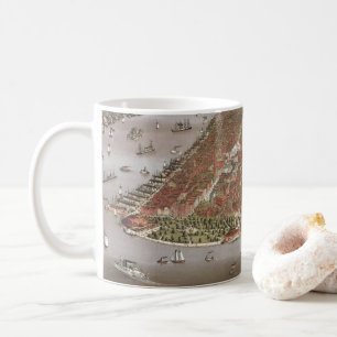 Aerial City View in Manhattan, New York, USA Kaffeetasse