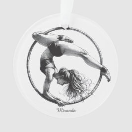 Aerial Hoop Lyra Name Ornament