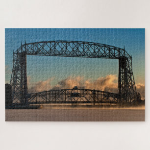 Aerial Lift Bridge Duluth Minnesota mit Seerauch Puzzle