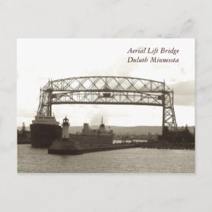 Aerial Lift BridgeDuluth Minnesota Postkarte