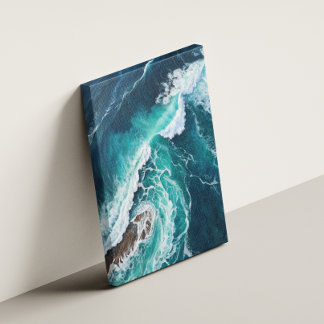 Aerial Ocean Waves Leinwanddruck
