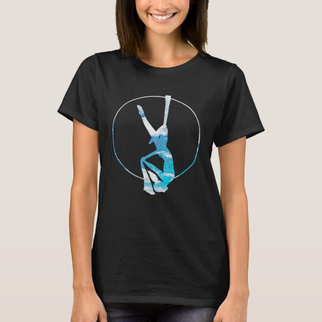 Aerial Silk Circus Lyra Hanging Aerialist Trapeze  T-Shirt (Vorderseite)