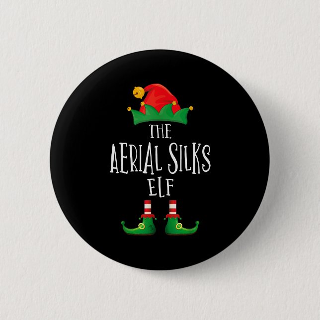 Aerial Silks Elf Shirt Family Matching Pajamas Chr Button (Vorderseite)