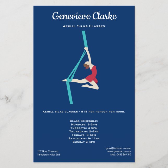 Aerial Silks Flyer (Vorne)