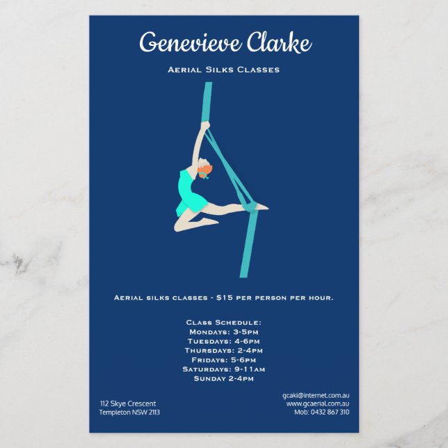 Aerial Silks Flyer (Vorne)