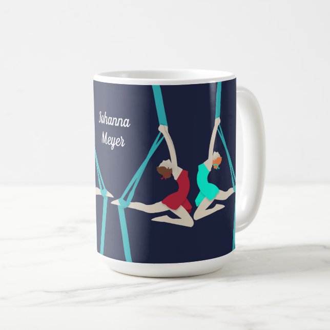Aerial Silks Kaffeetasse (VorderseiteRechts)