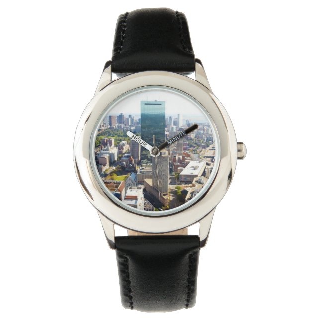 Aerial view of Boston 2 Armbanduhr (Vorderseite)