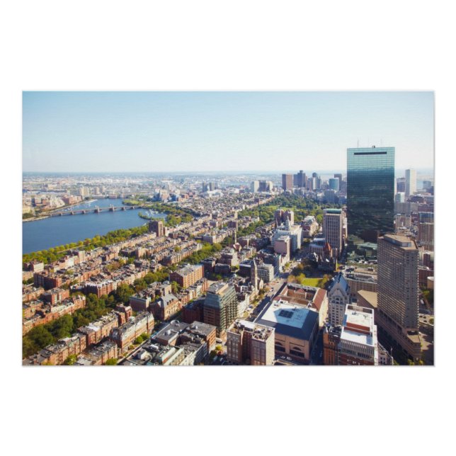 Aerial view of Boston Poster (Vorderseite)