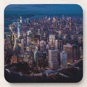 Aerial View of Manhattan Getränkeuntersetzer