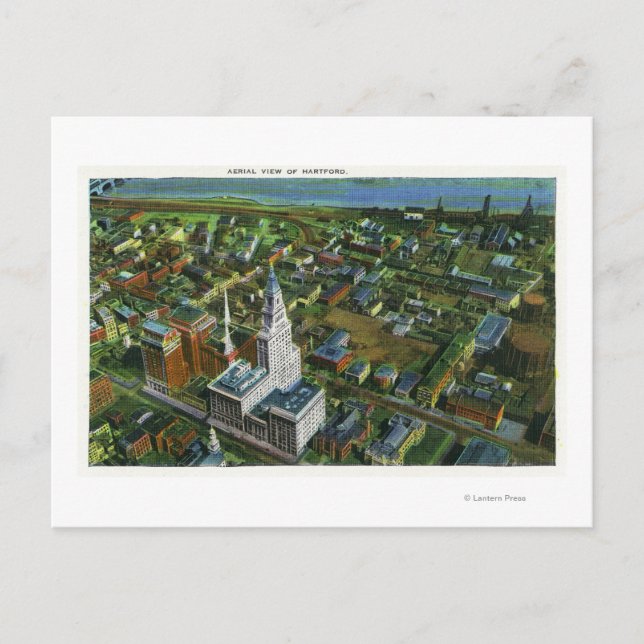 Aerial View of the City 2 Postkarte (Vorderseite)