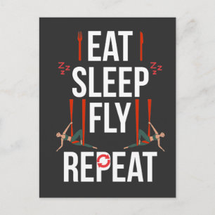 Aerial Yoga Artist Gymnastik Tanz Aerialist Girl Postkarte