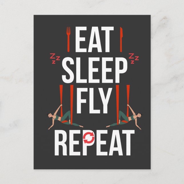 Aerial Yoga Artist Gymnastik Tanz Aerialist Girl Postkarte (Vorderseite)